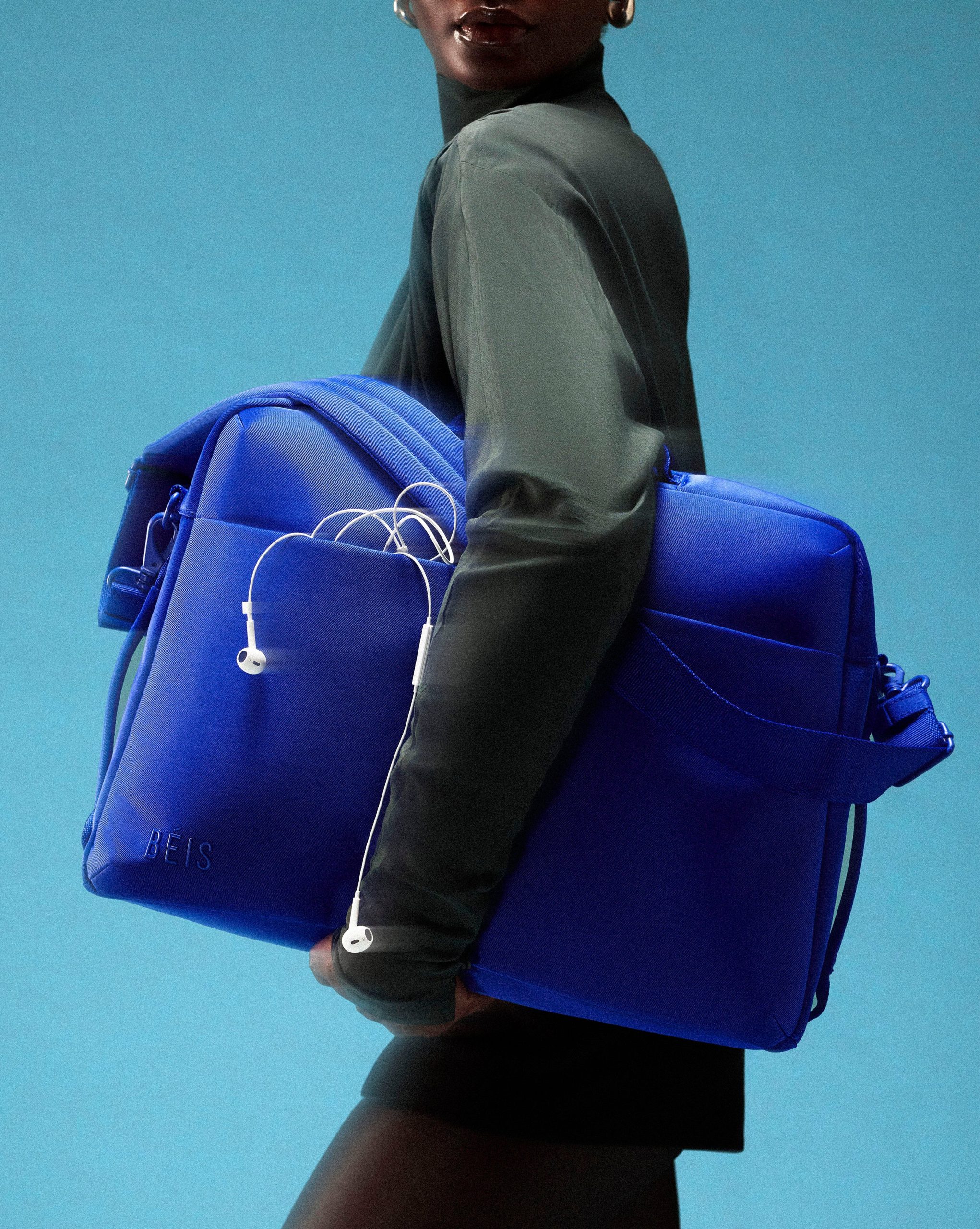 The Ultimate Travel Duffle in Cobalt Blue - Image 3