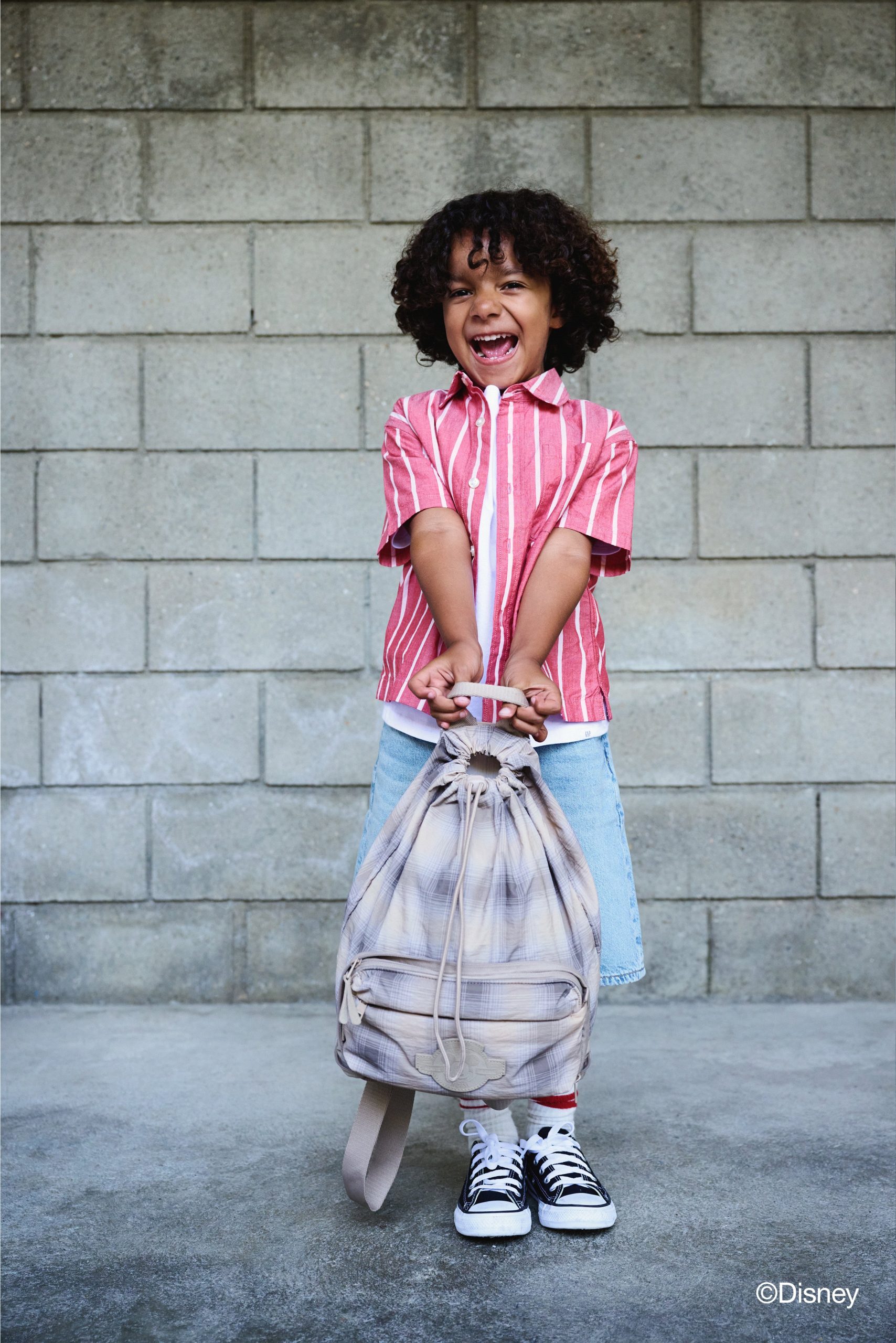 The Disney Compactible Backpack in Plaid - Image 3