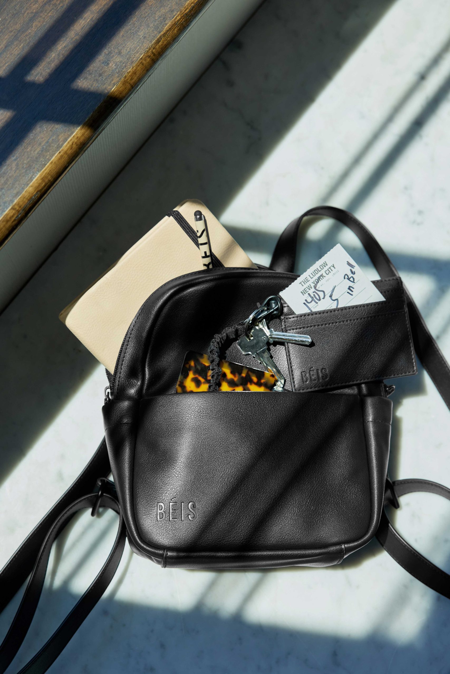 The Essential Mini Backpack in Black - Image 2
