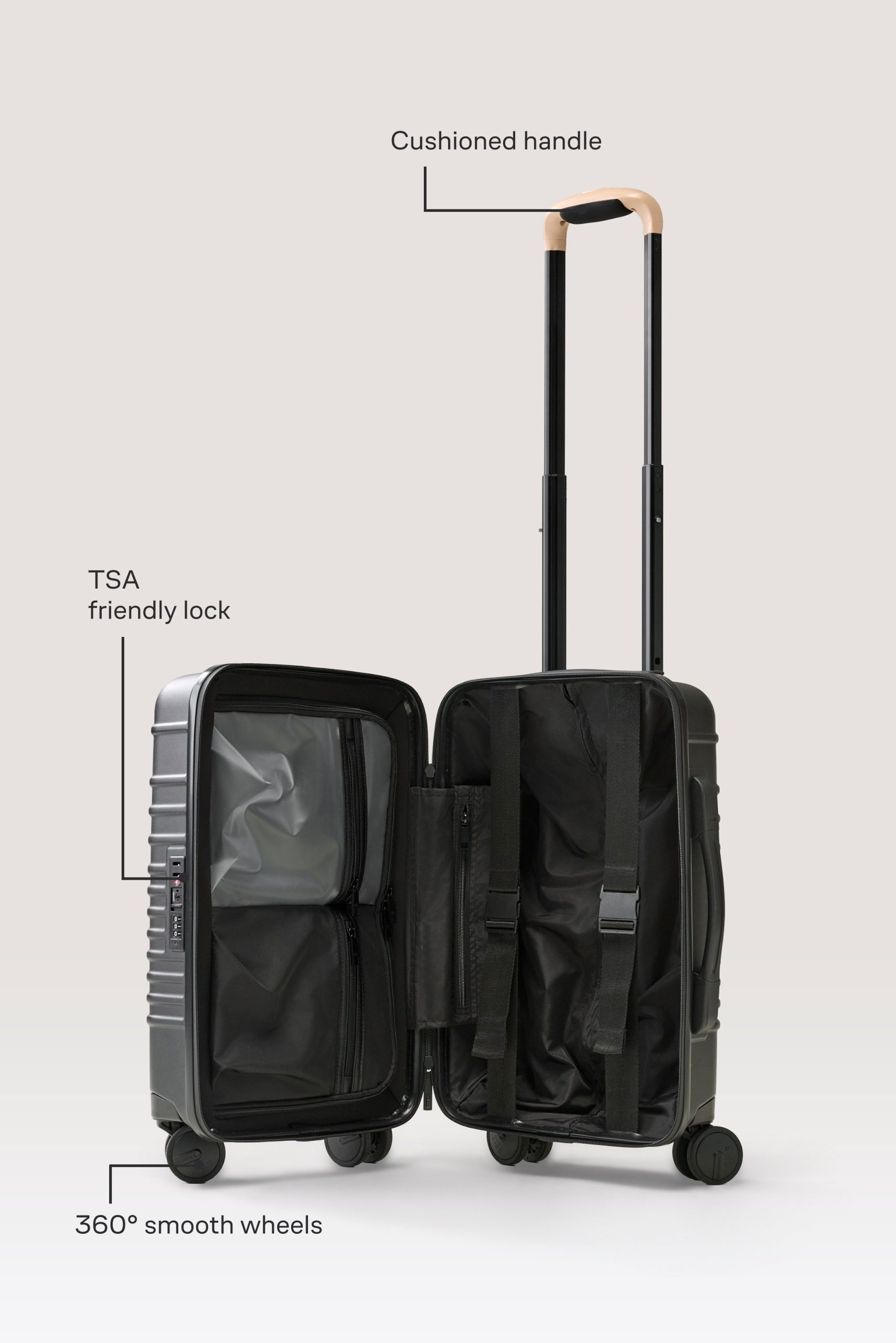 The Small Carry-On Roller in Black - Image 2